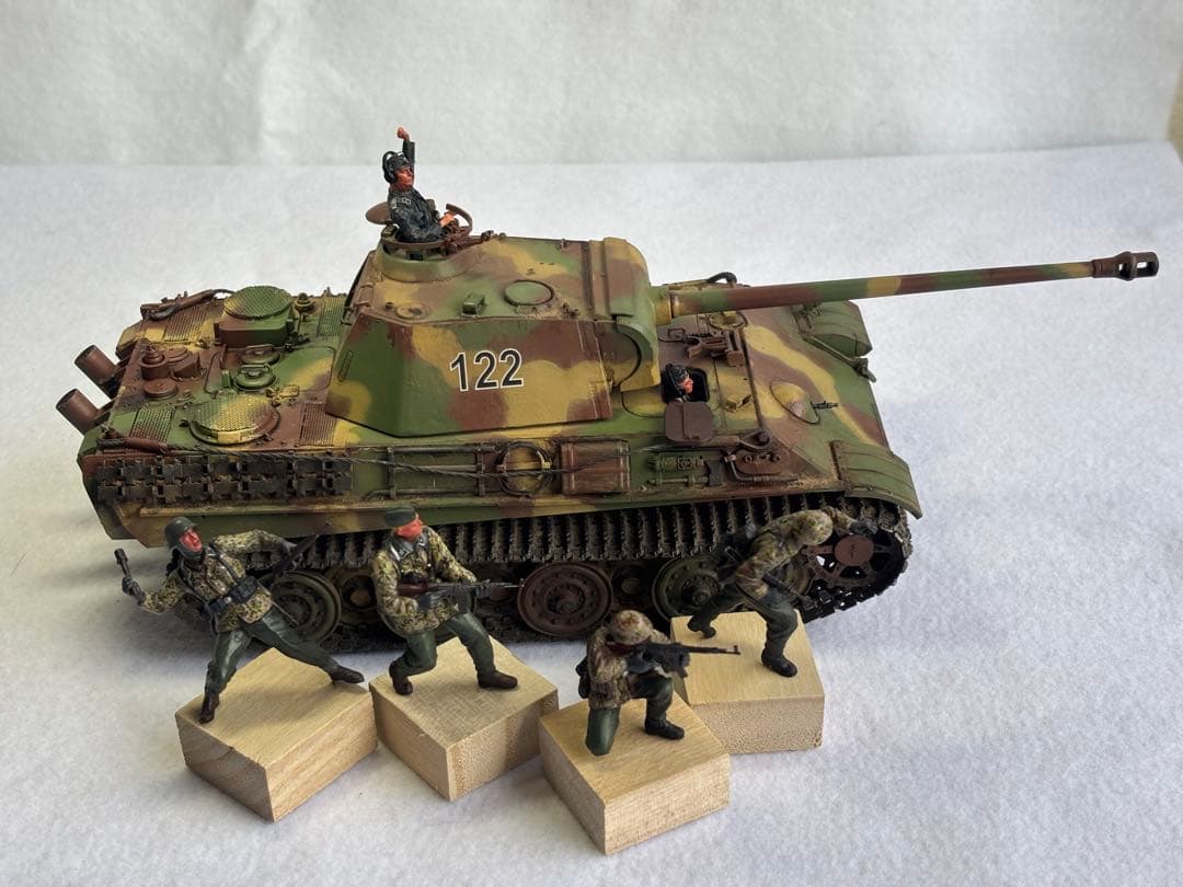 1／３５ドイツ陸軍パンサーG戦車プラモデル完成品