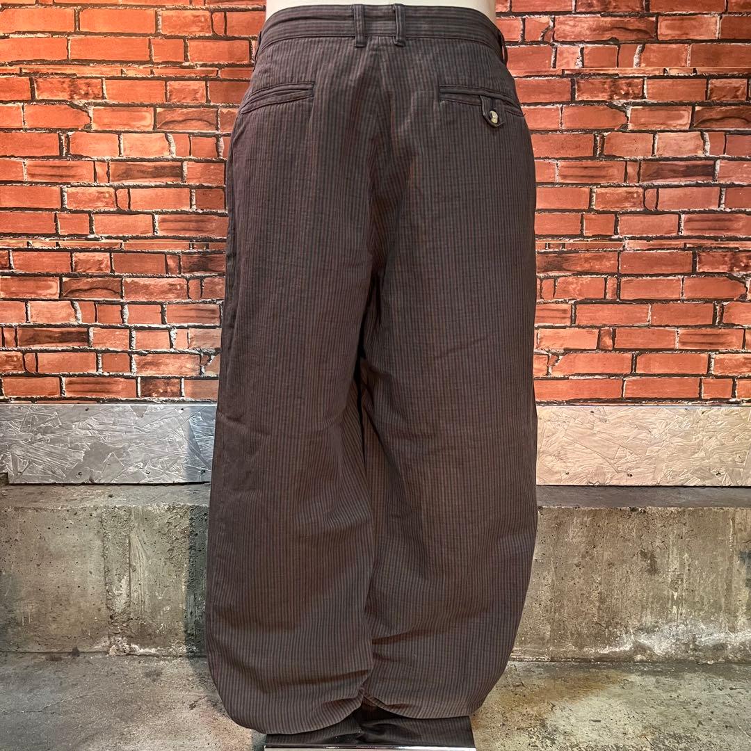 90s   チノパン チェック ワイド baggy