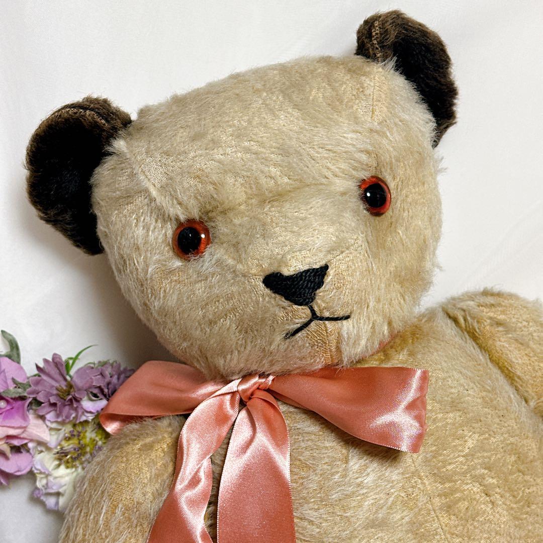 ❤️ビッグ❤️黒いお耳のチャドバレーベア　アンティークベア　Chad Valley