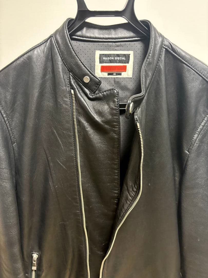 大幅値下げ！メゾンスペシャル　セミダブル　羊革ジャケット　Mサイズ