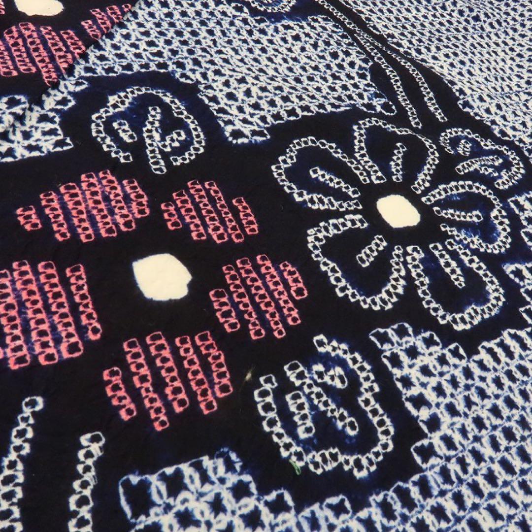 ライラック（プロフィール必読）✺美品 有松鳴海絞り 高級浴衣 A3291