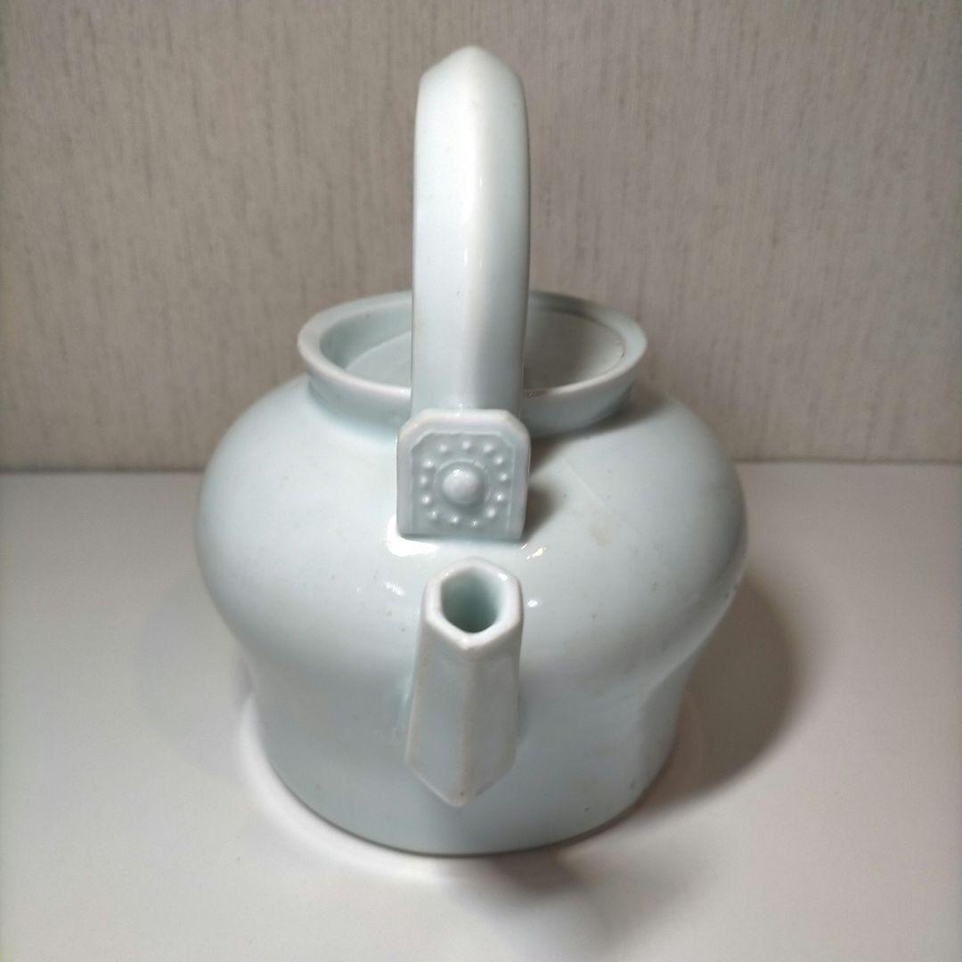 朝鮮古美術 　李朝白磁水注 　白磁提手水注