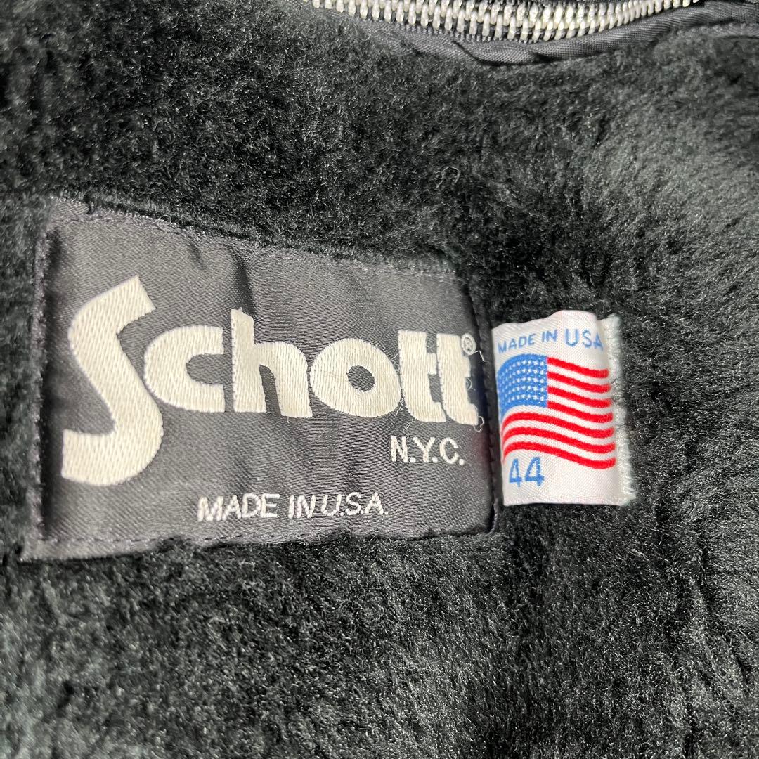 ✨極美品 ショット 641 ライダースジャケット 希少44 レザー 本革