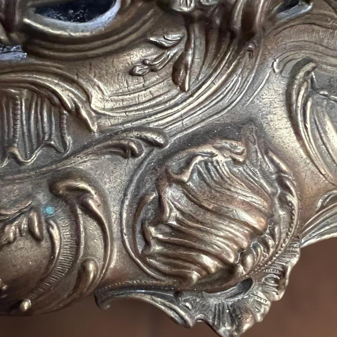 フランス アンティーク装飾ボウル 花器真鍮製 天使付き