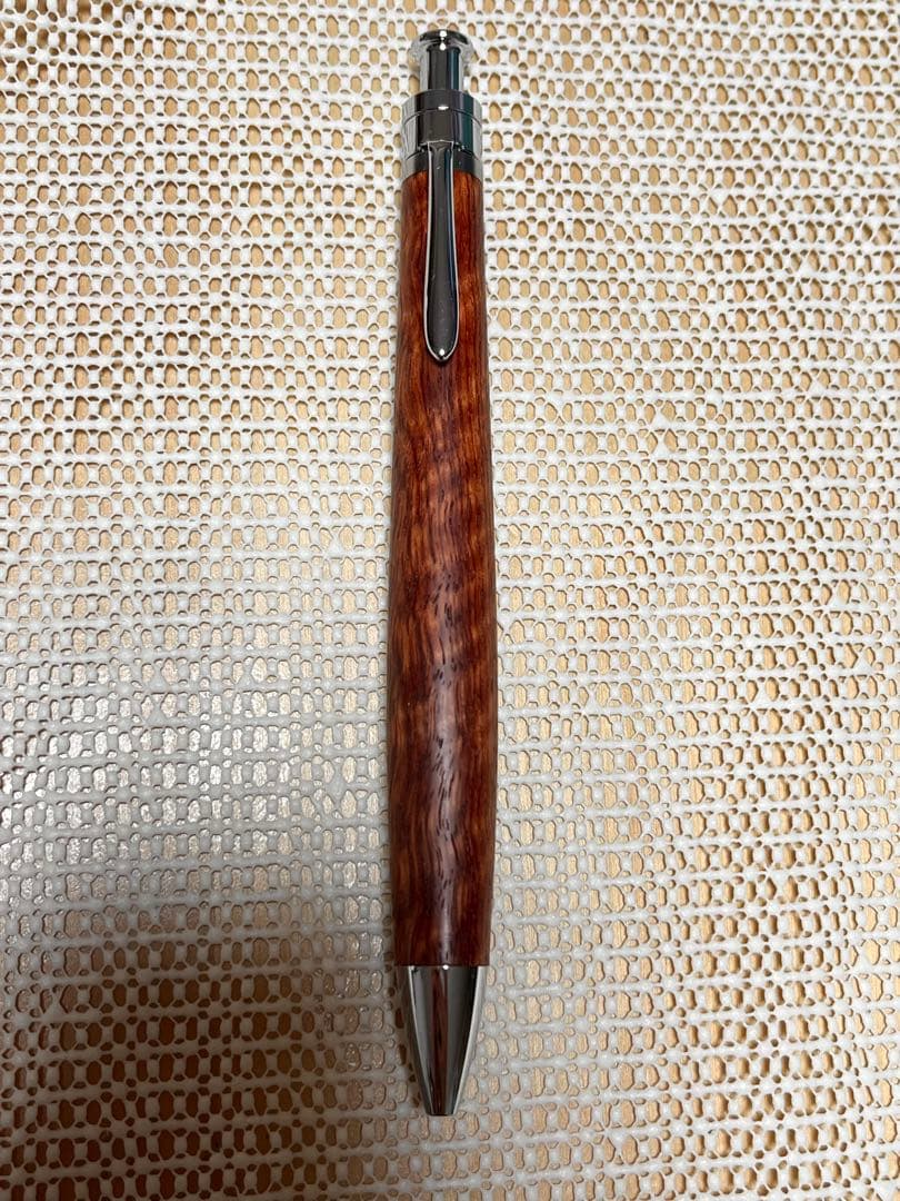 工房楔 花梨 虎杢 ルーチェペン 旧型クリップ