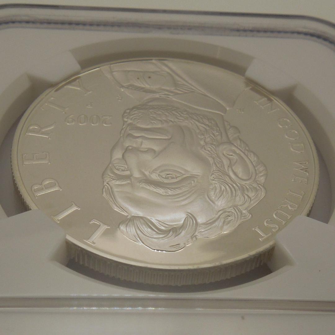 ★最高鑑定 2009年 アメリカ リンカーン 1ドル 銀貨 NGC PF70