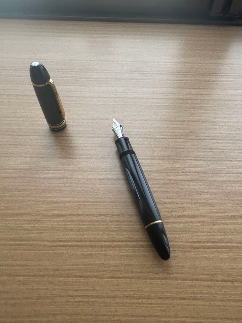 モンブラン 149 14C 中白 二段エボナイト芯 万年筆