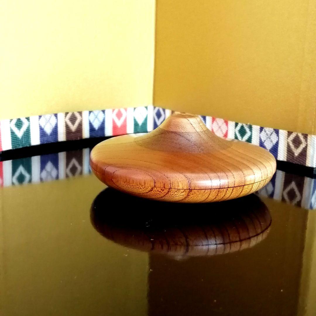 秋平造　線筋欅香合　共箱　茶道具　香合　欅　骨董