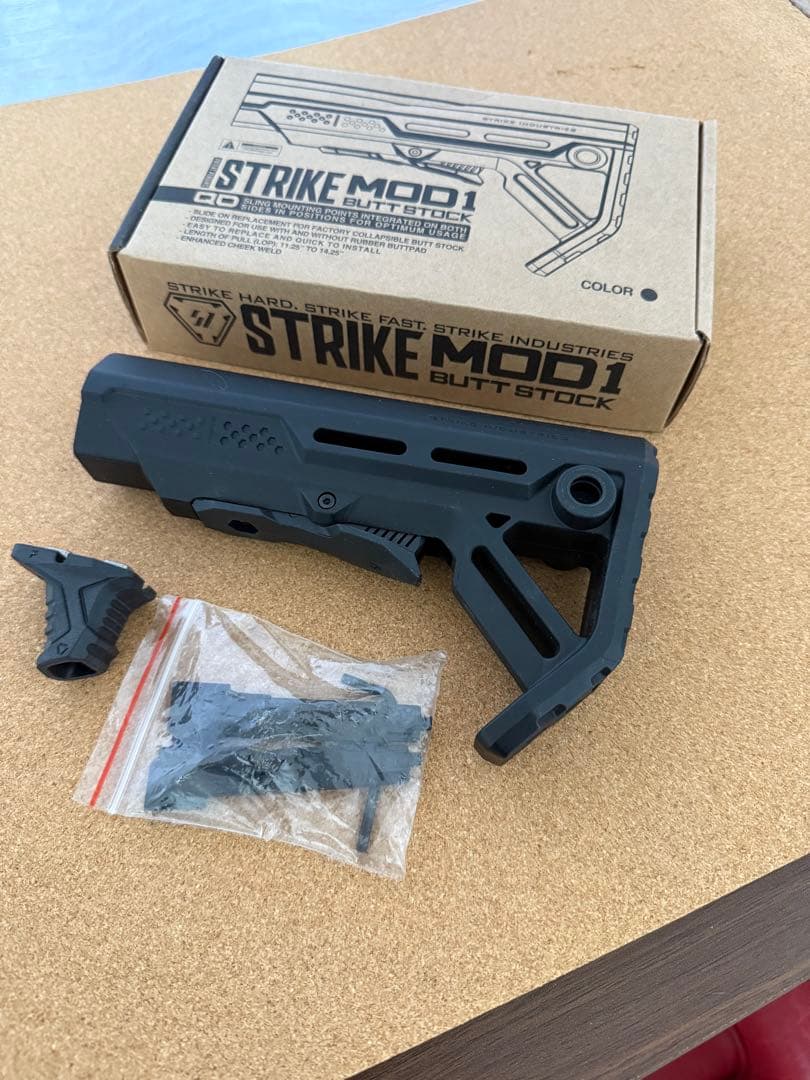 実物STRIKE MOD1 バットストック ブラックストライクインダストリーズ