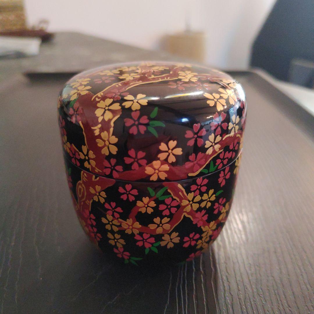 琉球漆器 　桜　茶道具　棗