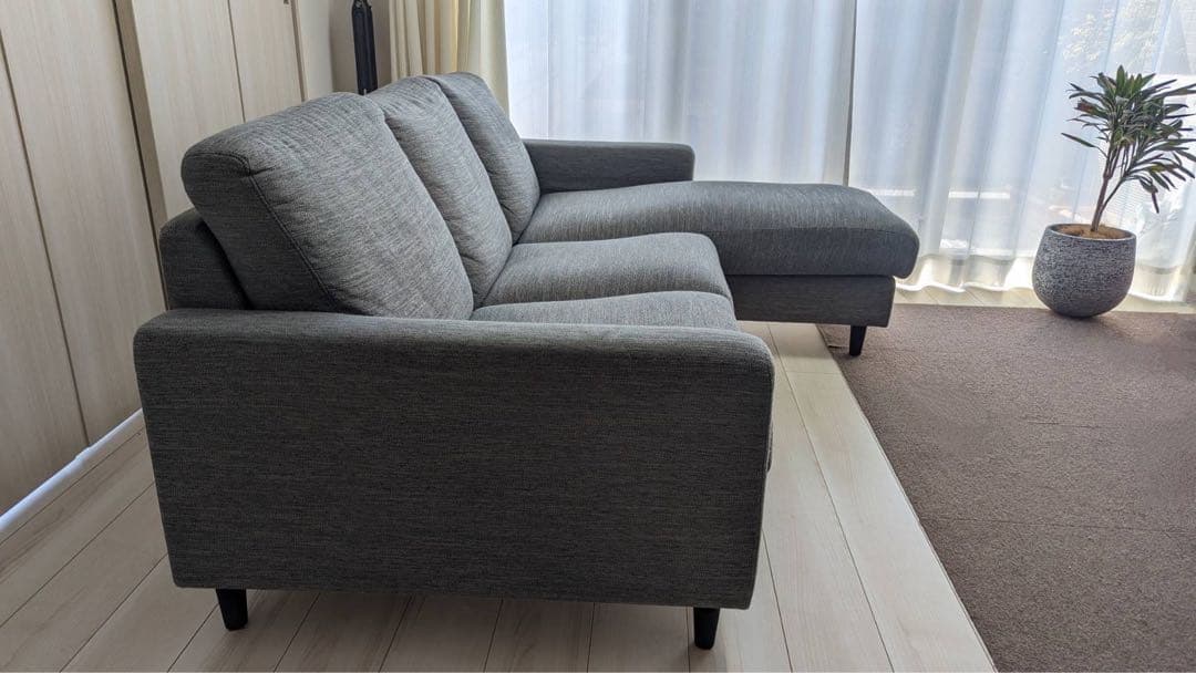 緊急　ニトリ　ソファ　グレー　3〜3.5人　※ 4/9まで直接受け渡し限定で値下