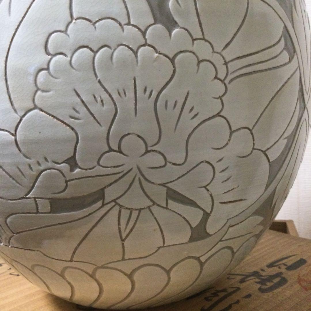 清水焼、平安翠浩銘、花瓶、置物