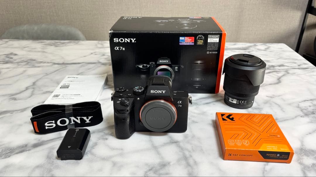 SONY α7 IIIミラーレスカメラ 本体とレンズセット