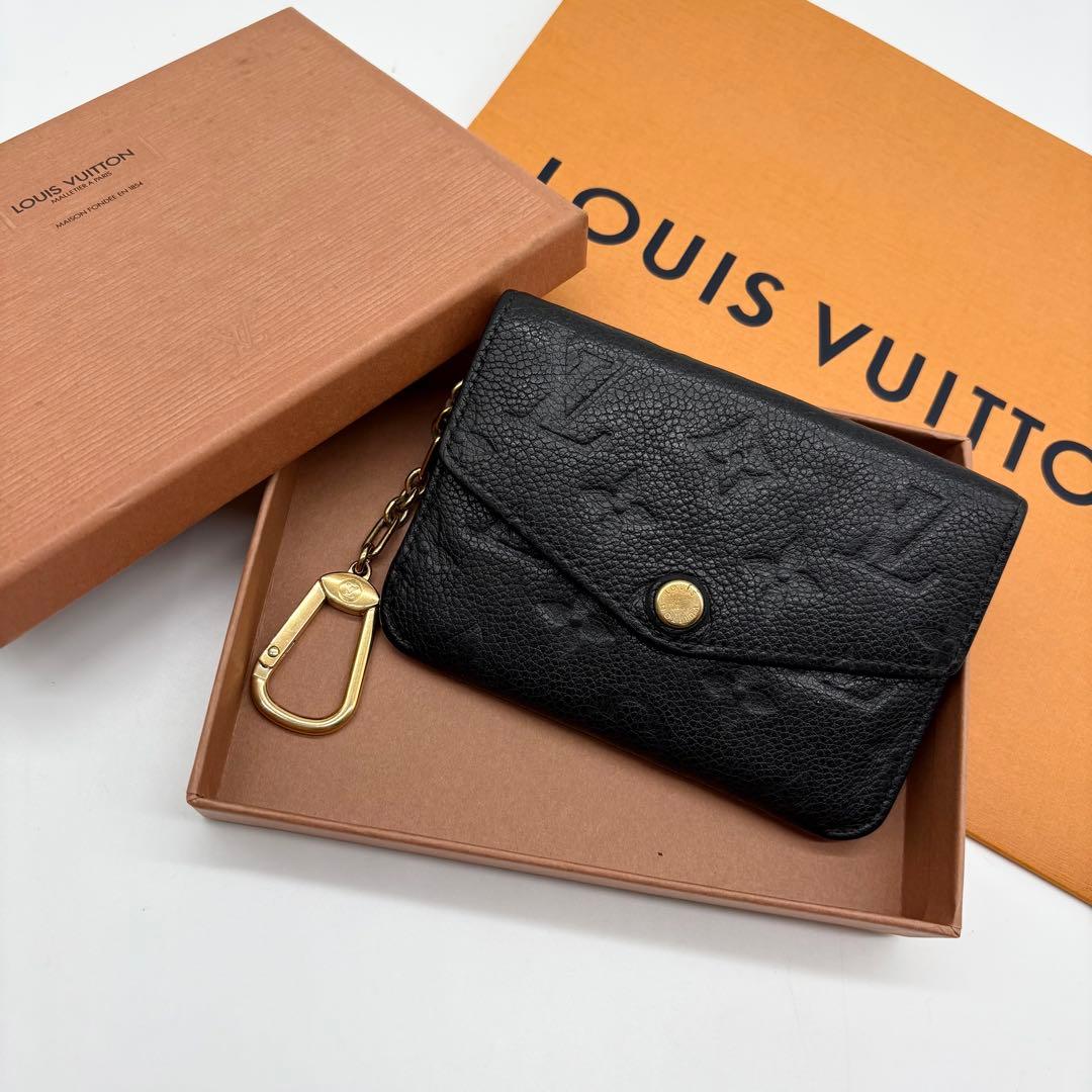 ルイヴィトン アンプラント ポシェットクレ ケース ブラック 黒