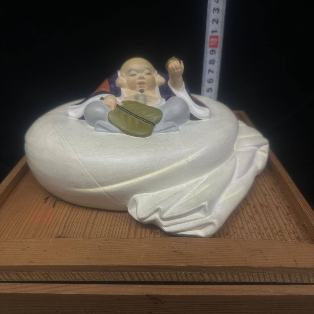 値下げ！七福神 裏絵 春画人形 裏隠し 隠し絵 浮世絵 彩色 箱付き　平安將和作