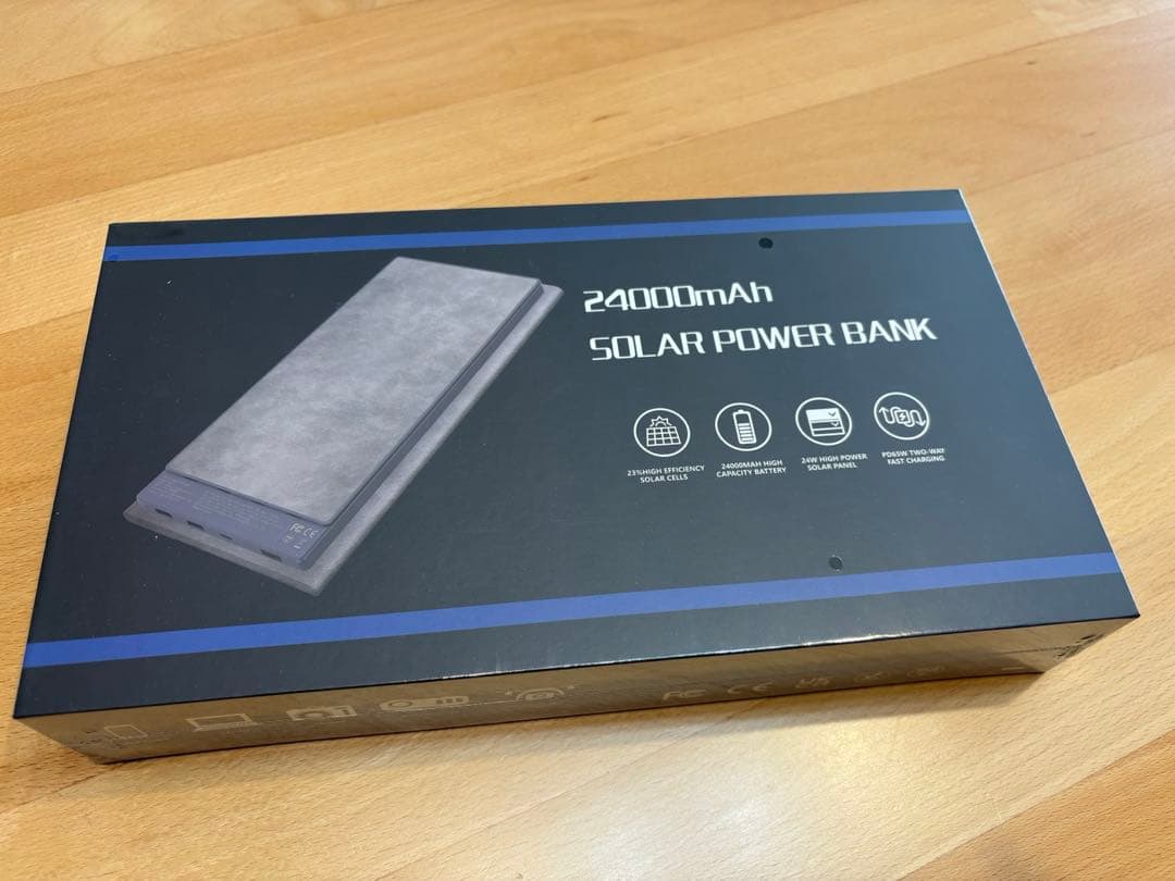 【未使用未開封】DEXPOLE ソーラーモバイルバッテリー 24000mAh