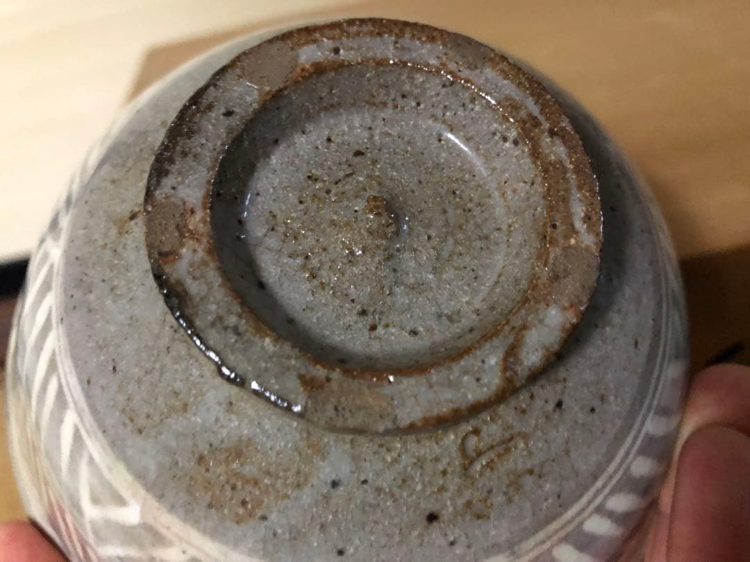 保管品！茶味豊かな三島茶碗 検茶道具抹茶碗三島手