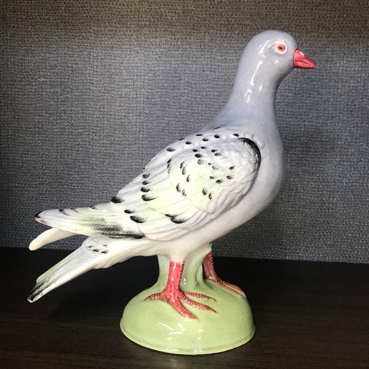 鳩陶器置物(ペア)ヴィンテージ