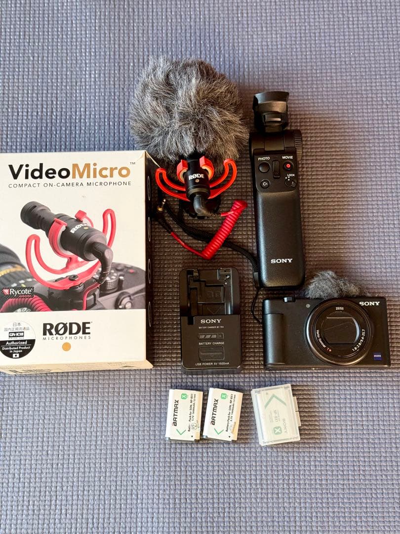 SONY zv1 VLOGcam +SONYシューティンググリップ
