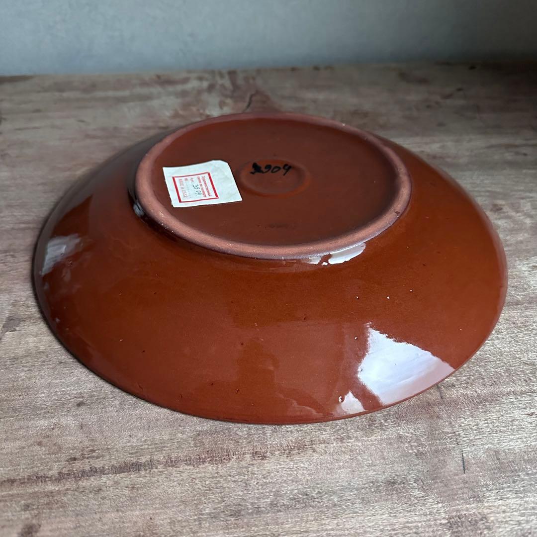 希少　ソビエト陶器　アラベスク模様　大皿　ロシア　焼き物　工芸品　陶磁器　D