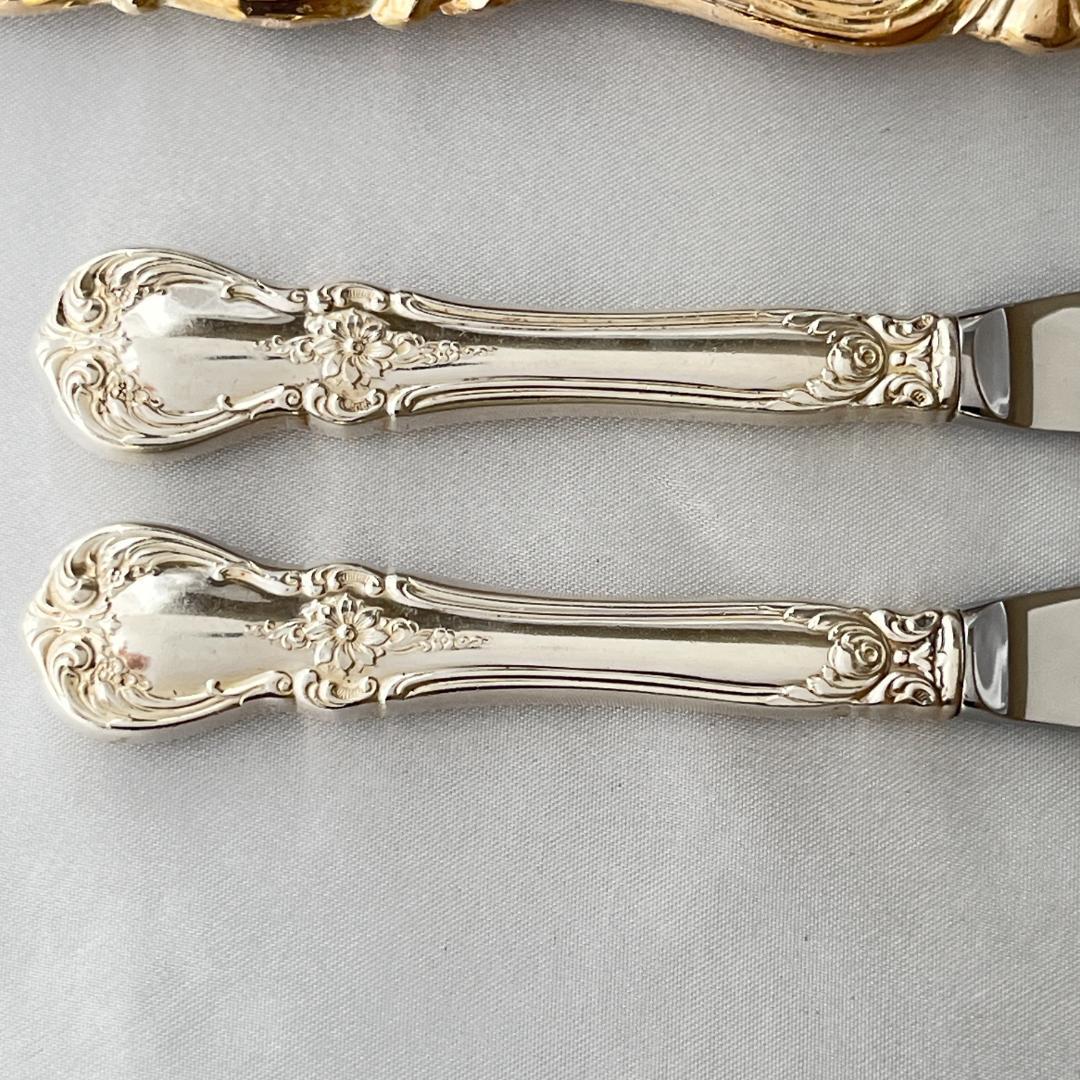 【TOWLE】 バターナイフ 2本【純銀ハンドル】　 OLD MASTER