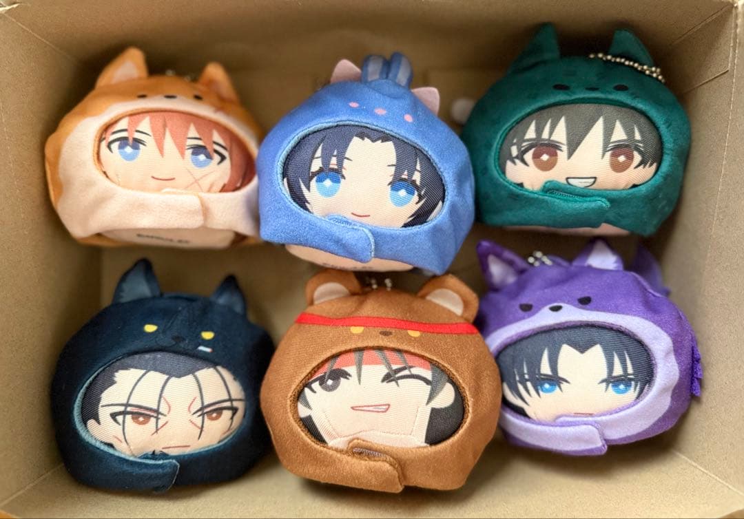 全6種セット るろうに剣心 あにずきん(ぬいぐるみマスコット)