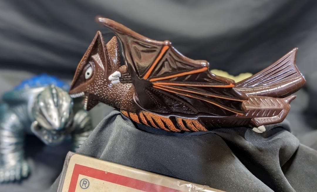 四足ガメラ＆飛行ギャオス（マルサン）ソフビフィギュア３体セット