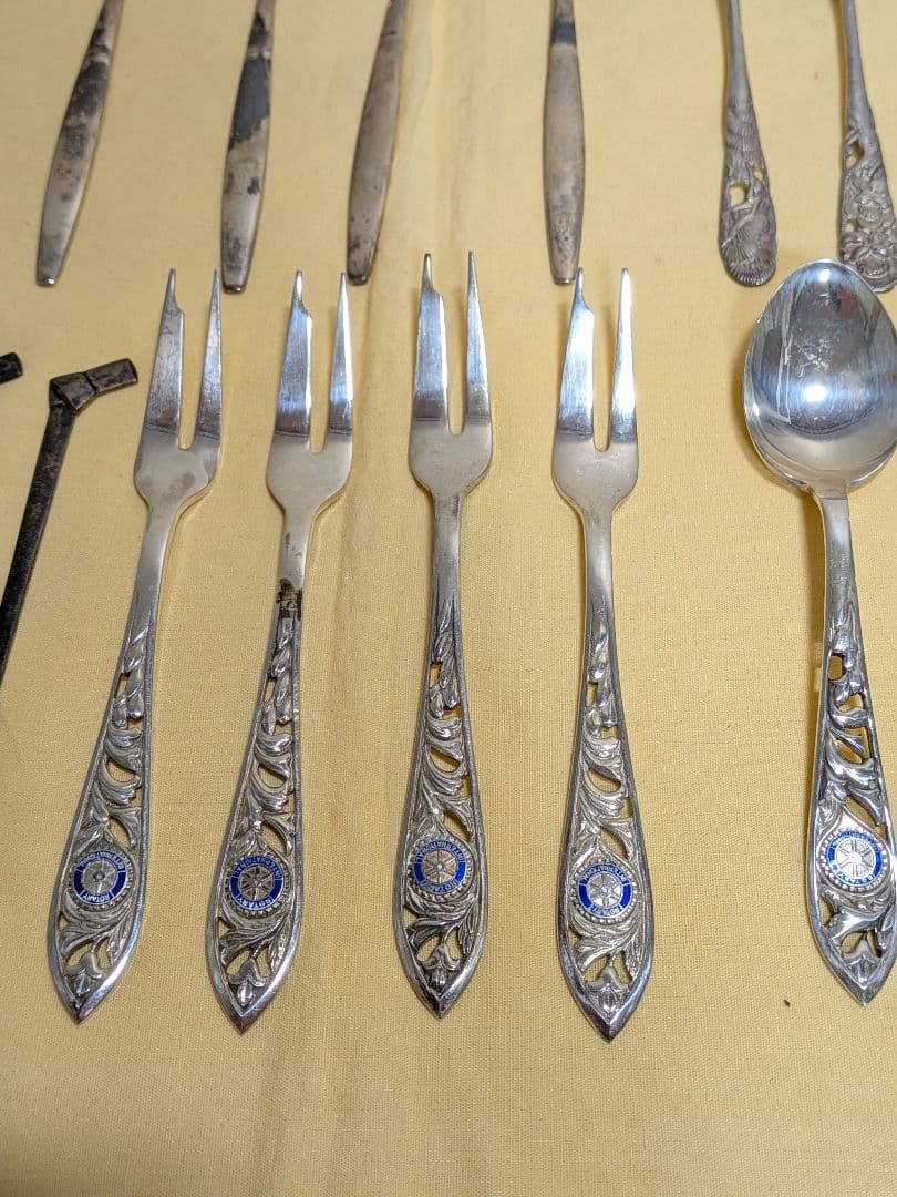 銀製　SILVER スプーン　フォーク　楊枝　381g