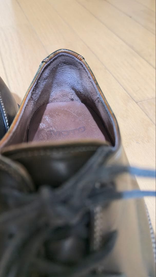 MOTO W外羽根 Plain Toe Oxford 1632 グリーン