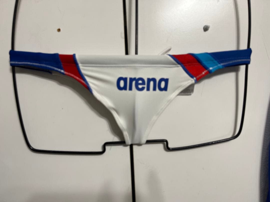 arena 競泳水着 ホワイトハンケツローライズ 競パン A25624L