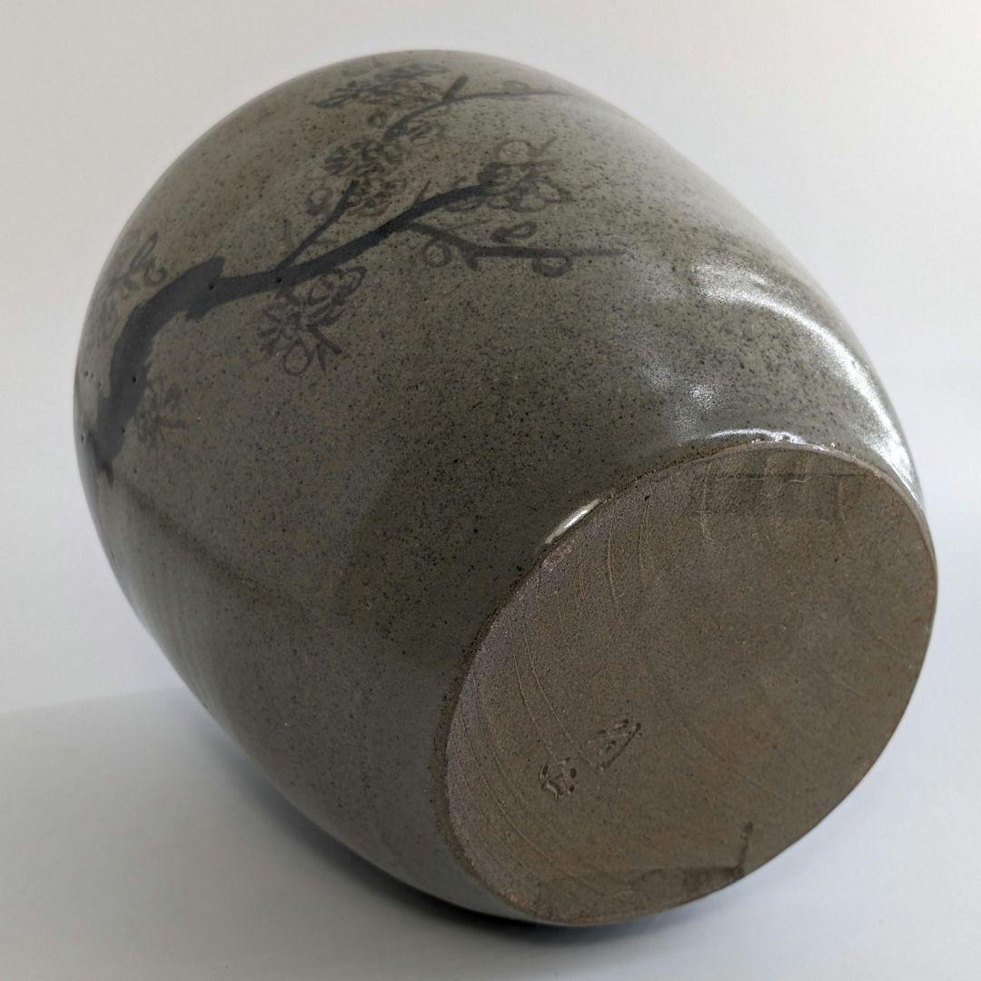 宮川陽仙 虫明焼 花絵水指 合箱 塗蓋 水差 抹茶 茶道具 茶器 食器 工芸品