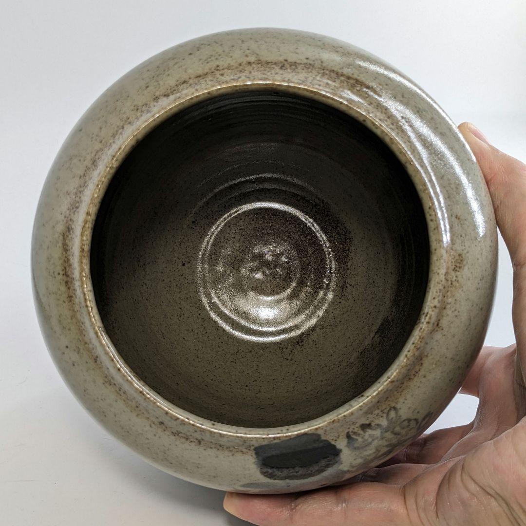 宮川陽仙 虫明焼 花絵水指 合箱 塗蓋 水差 抹茶 茶道具 茶器 食器 工芸品