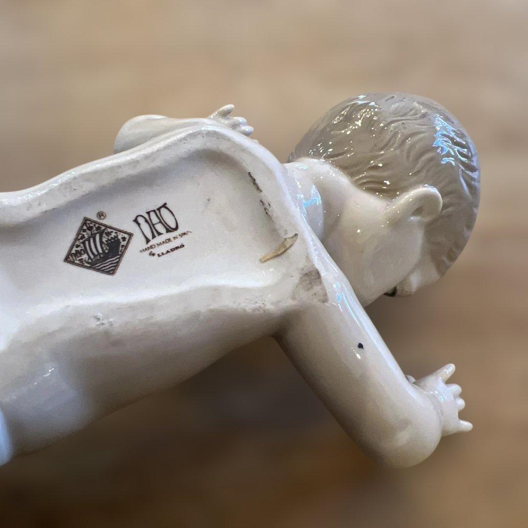 ヨーロッパビンテージゼファースペイン社陶器赤ちゃん人形 おしゃぶり付き