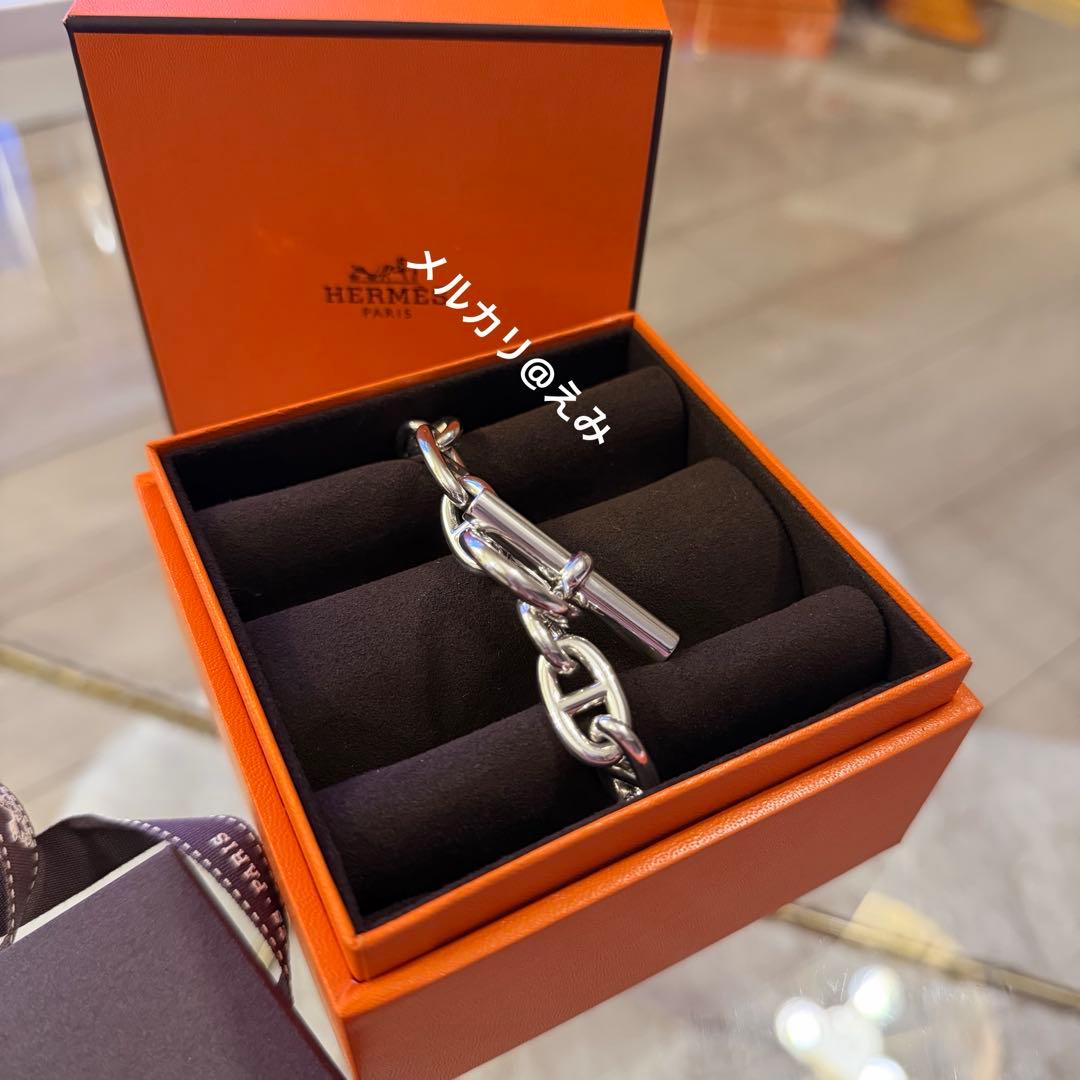 HERMES ブレスレット　エルメス シェーヌダンクル　 GM 14コマ
