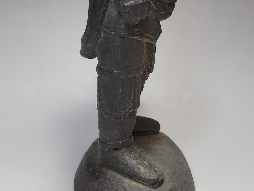 古銅 将軍像 明清時代 高さ約20.1cm
