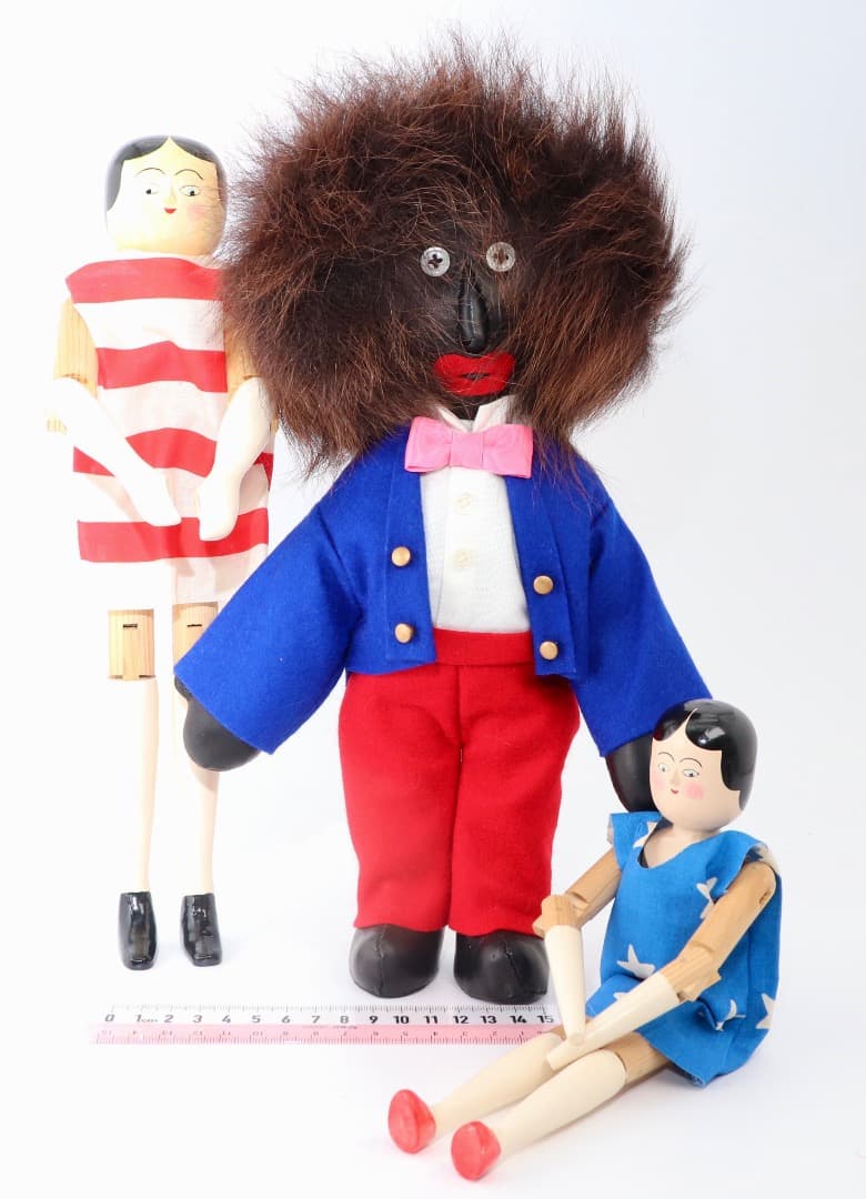 Golli Peg Doll Set ビンテージアーティスト人形3体セット