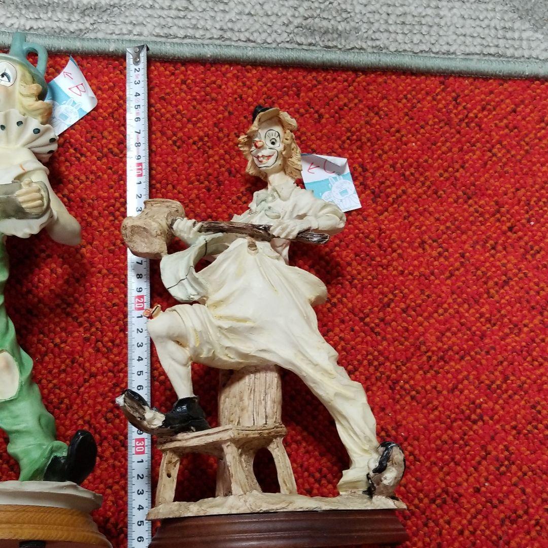 ヴィンテージピエロの製置物2点ですバラ売り賜ります
