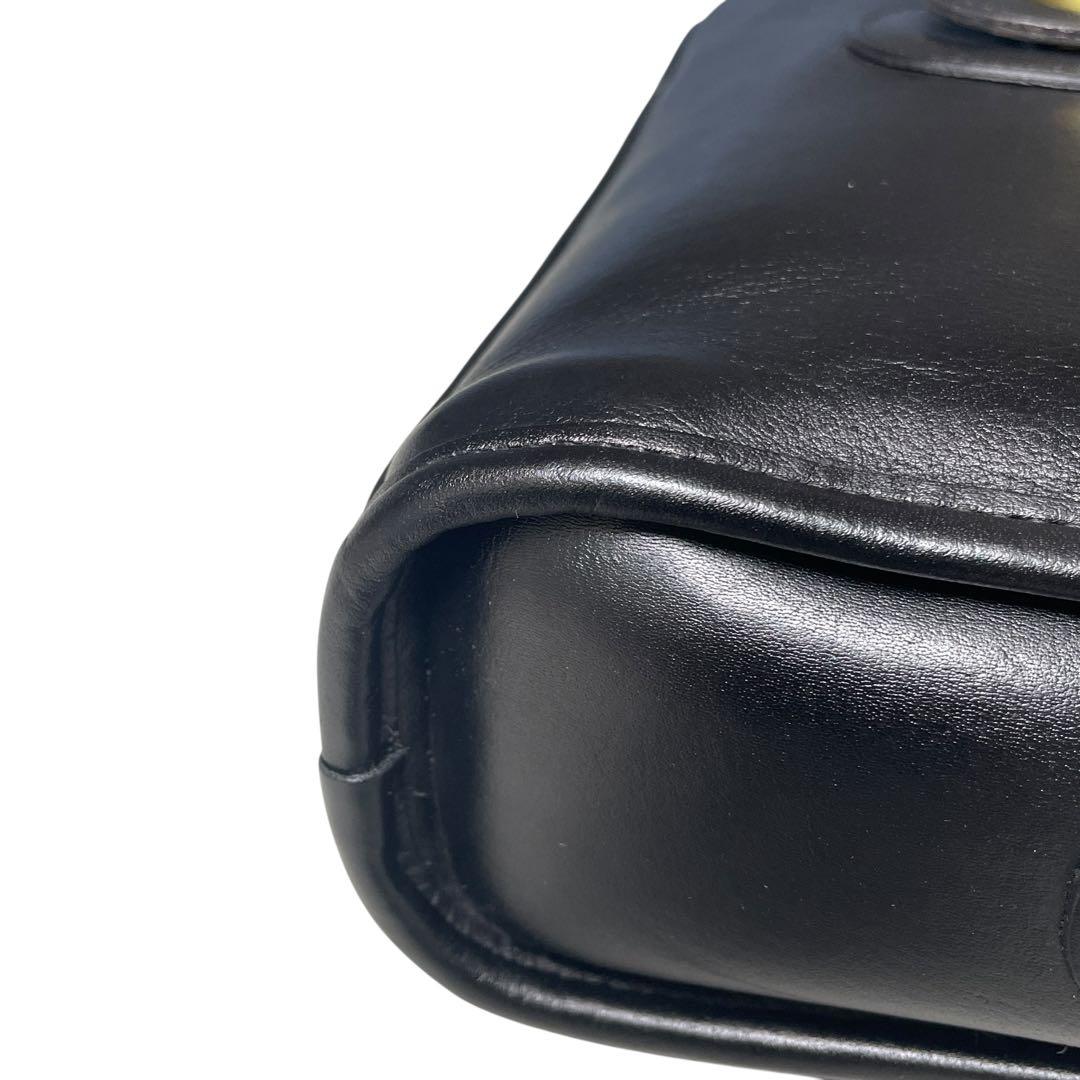 【美品】オールドコーチ USA製 9908 デボンバッグ ショルダーバッグ 黒