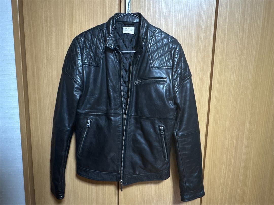 ヌーディージーンズ nudie jeans シングルライダースレザージャケット