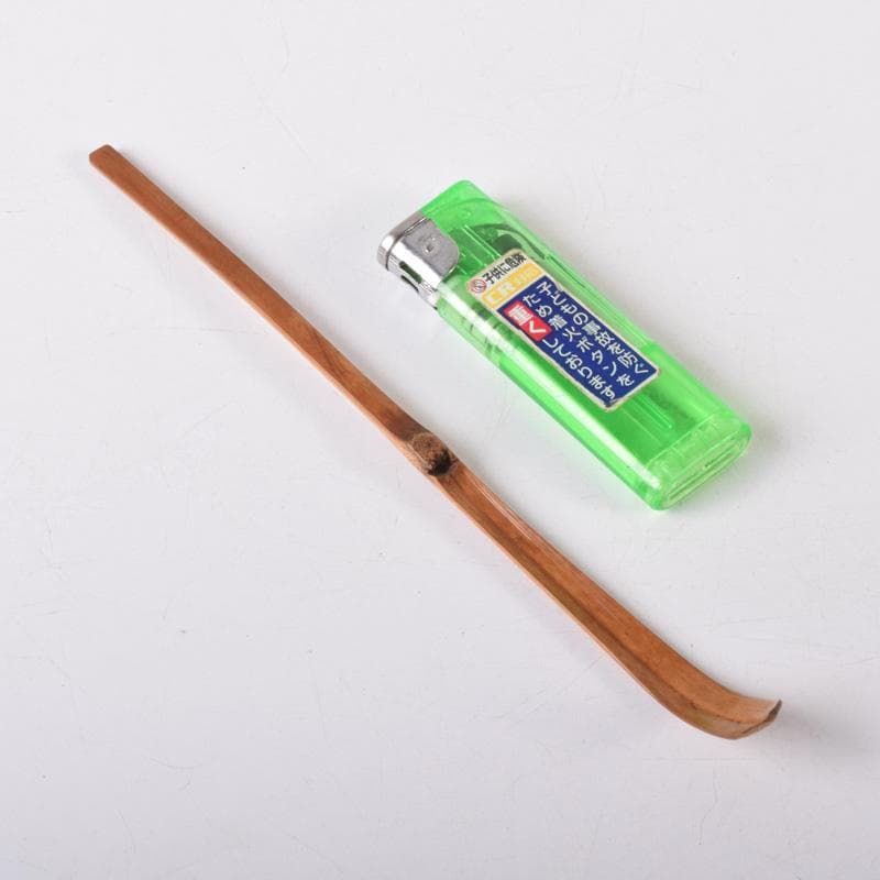 茶道具　瑞鳳主　茶杓　景州老師下削　銘「信夫の春」　書付　共筒共箱　V　7371