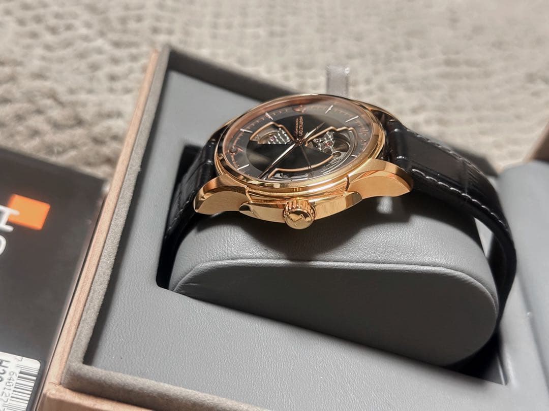 Hamilton 自動巻き 腕時計 ゴールド/ブラック