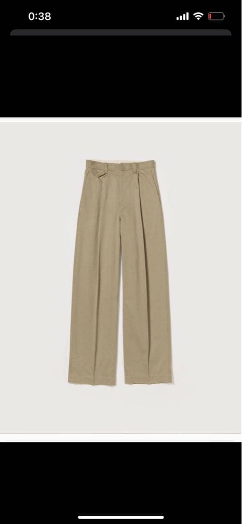 g*o様 オーラリー　SS25 チノ ワイドパンツ