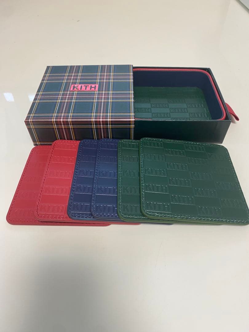 小物 Kith Leather Kithmas Coasters Multi