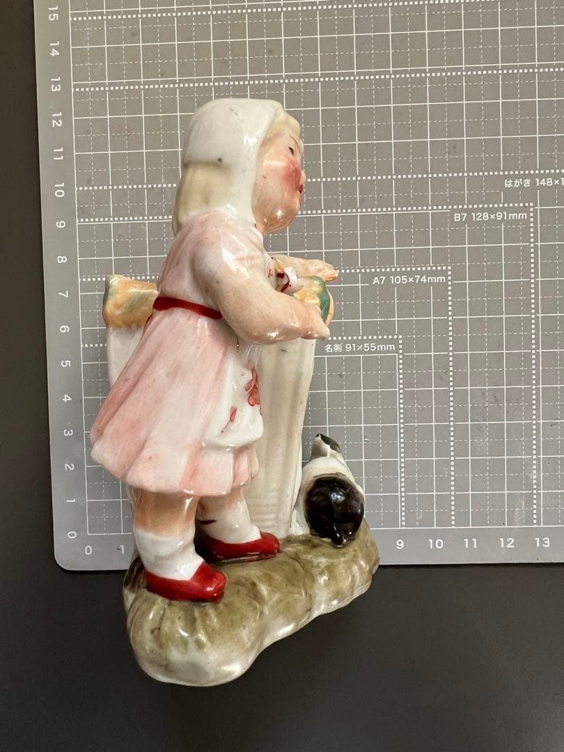 【アンティーク】Conta & Boehme 女の子とうさぎ マッチホルダー