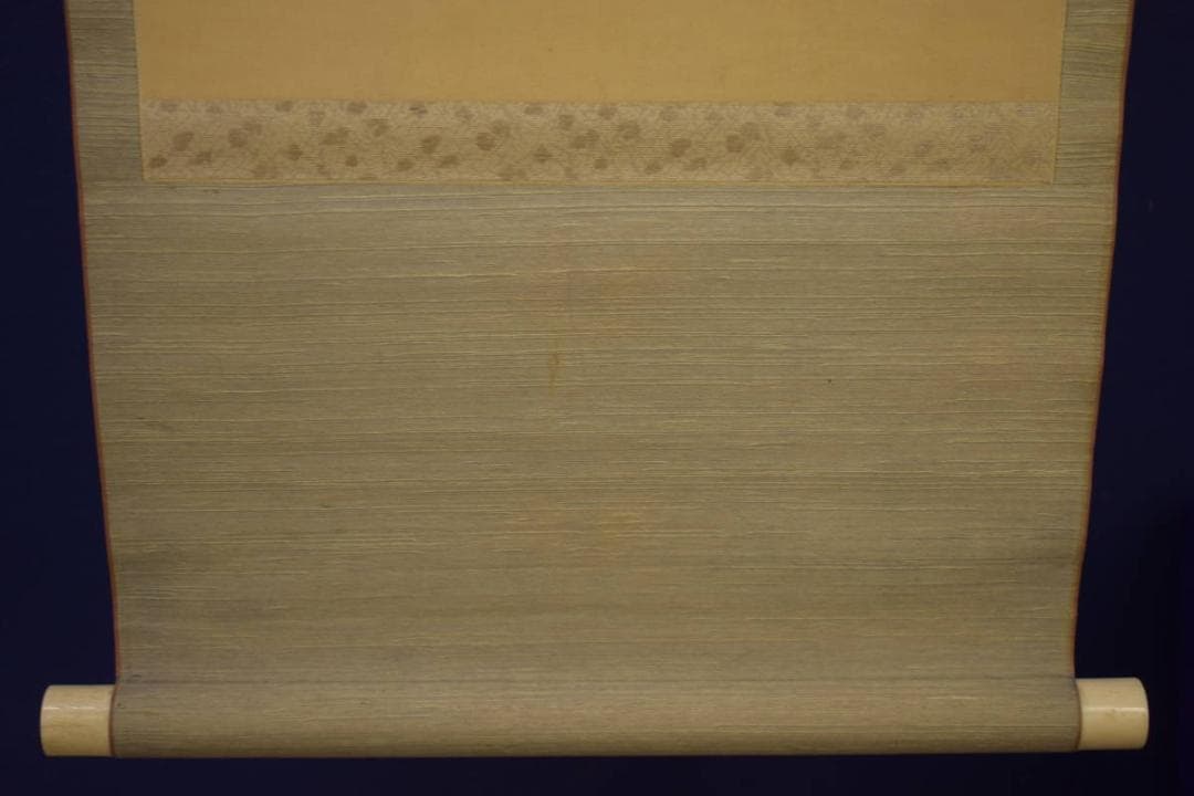 真作/巖谷小波/大和路や・・・/灯籠/俳句/布袋屋掛軸HI-921