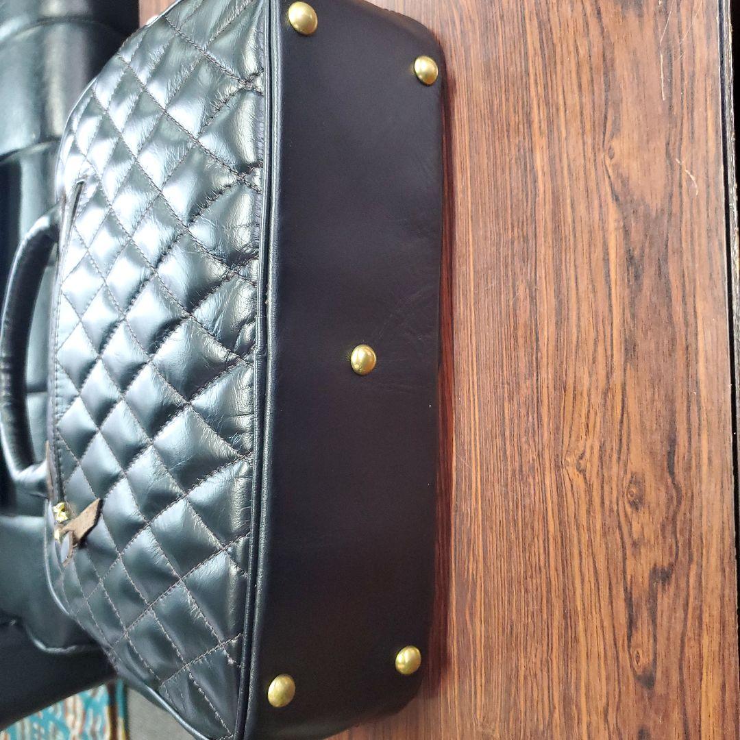 ウエストライドパデッドブリーフバッグキルテイングパッドホースハイド ショルダー付