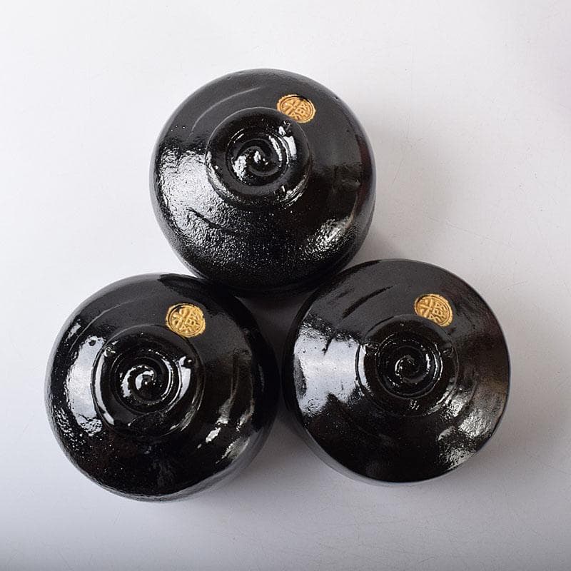 茶道具　平安彰楽造　倣利休七種茶碗　共箱　M　7112C