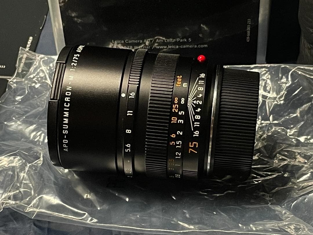Leica ライカ　アポズミクロン M 75/2 ASPH