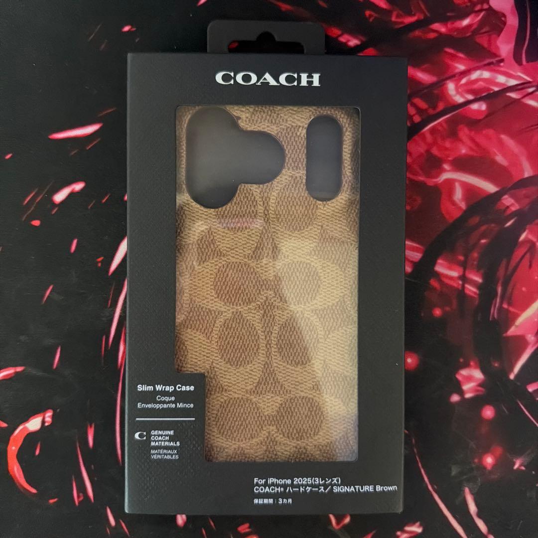 COACH Slim Wrap Case iPhone用ケース ブラウン