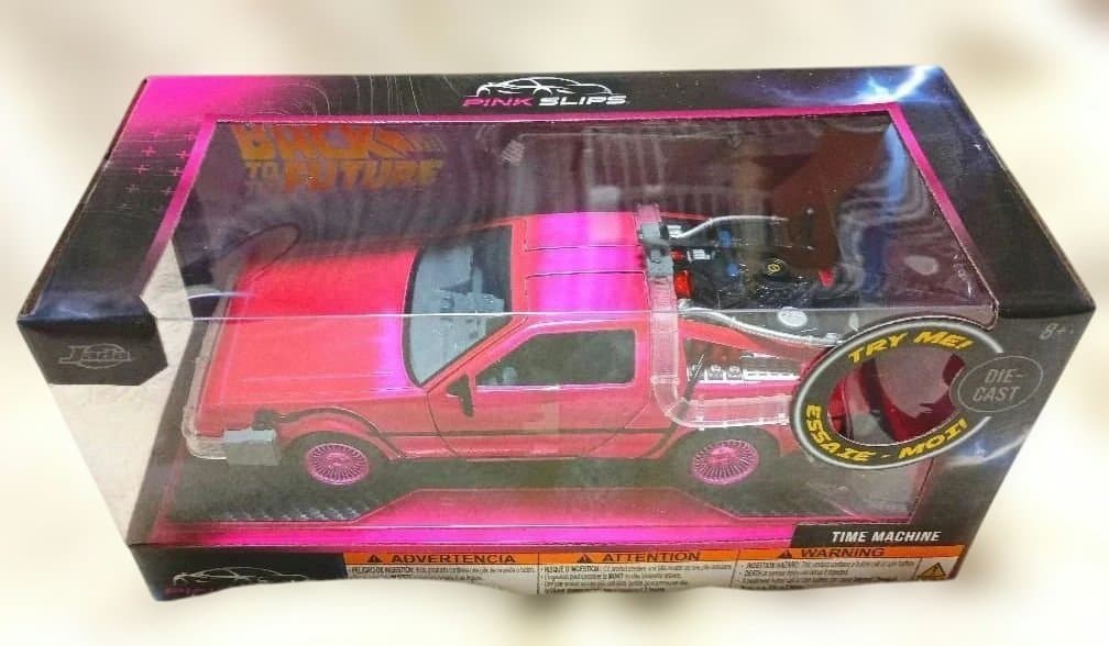 新品　Jada　バックトゥーザフューチャー　デロリアンPINK SLIPSピンク